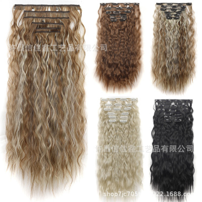 Card Hair Extension Piece Chemical Fiber High Temperature Si