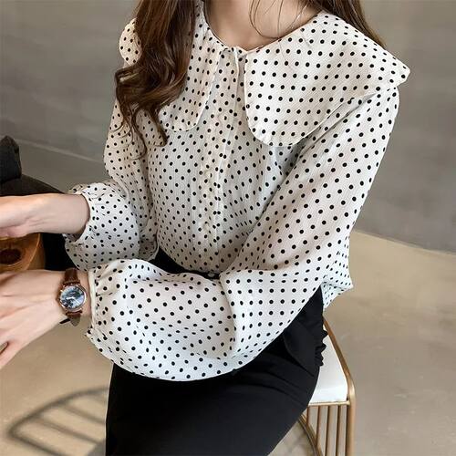 New Women's Shirt Clothes Female Girl Sweet Temperament Pete