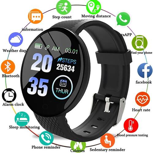 Smart Watch Men Blood Pressure Waterproof Smartwatch Women H
