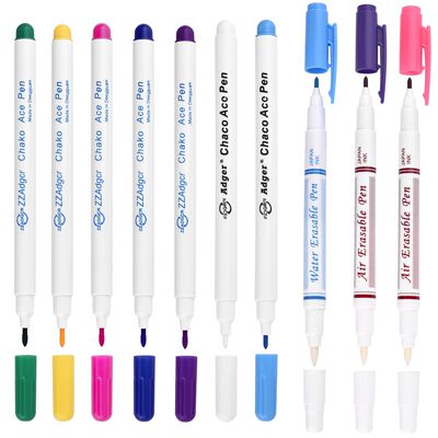 1/3pcs Disappearing Erasable Ink Fabric Marker Pen Cross Sti