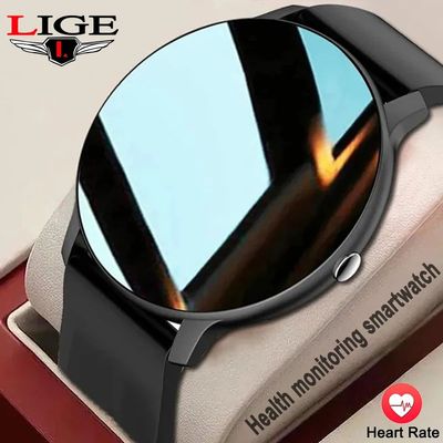 LIGE Men Smart Watch Full Touch Screen Sport Fitness Tracker