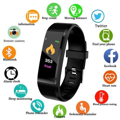 Sports Smart Bracelet Bluetooth Watch Waterproof Heart Rate