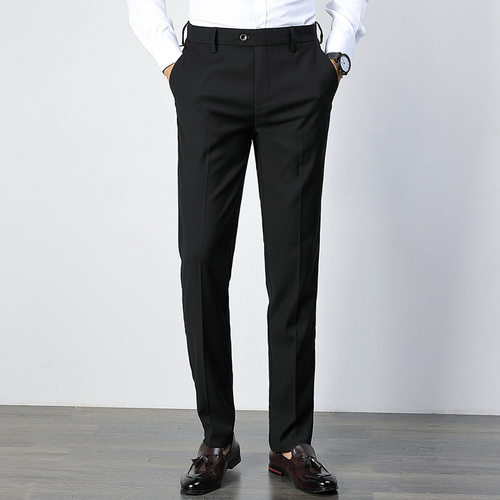 2024 Thin Korean Style Slim Men's Pants Sretch Men's Busines