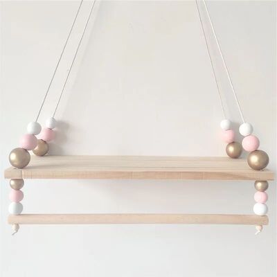 Nordic Style Handmade Kindergarten Decorative Wall Shelf Gir