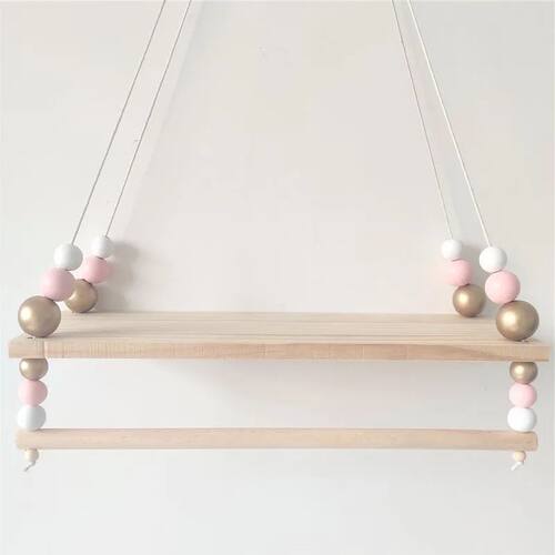 Nordic Style Handmade Kindergarten Decorative Wall Shelf Gir