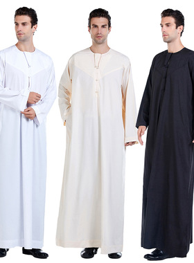 Ready Stock Middle Eastern Men's Robe, Th817, amazon Hot Sal