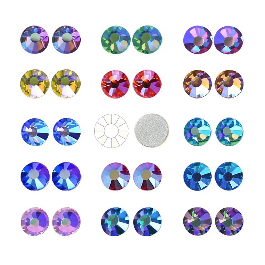 Stunning Unusual Quality! Multi Colors Crystal AB SS12-SS30
