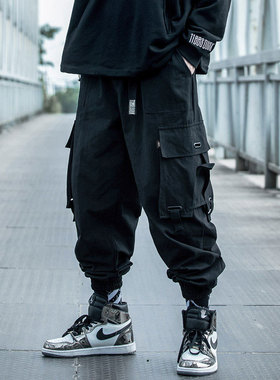 National rend Functional Overalls Men's Loose Hip-hop rendy