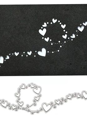 Heart Lace Edge Frame Metal Cutting Dies Stencils For DIY Sc