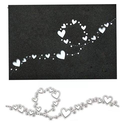 Heart Lace Edge Frame Metal Cutting Dies Stencils For DIY Sc