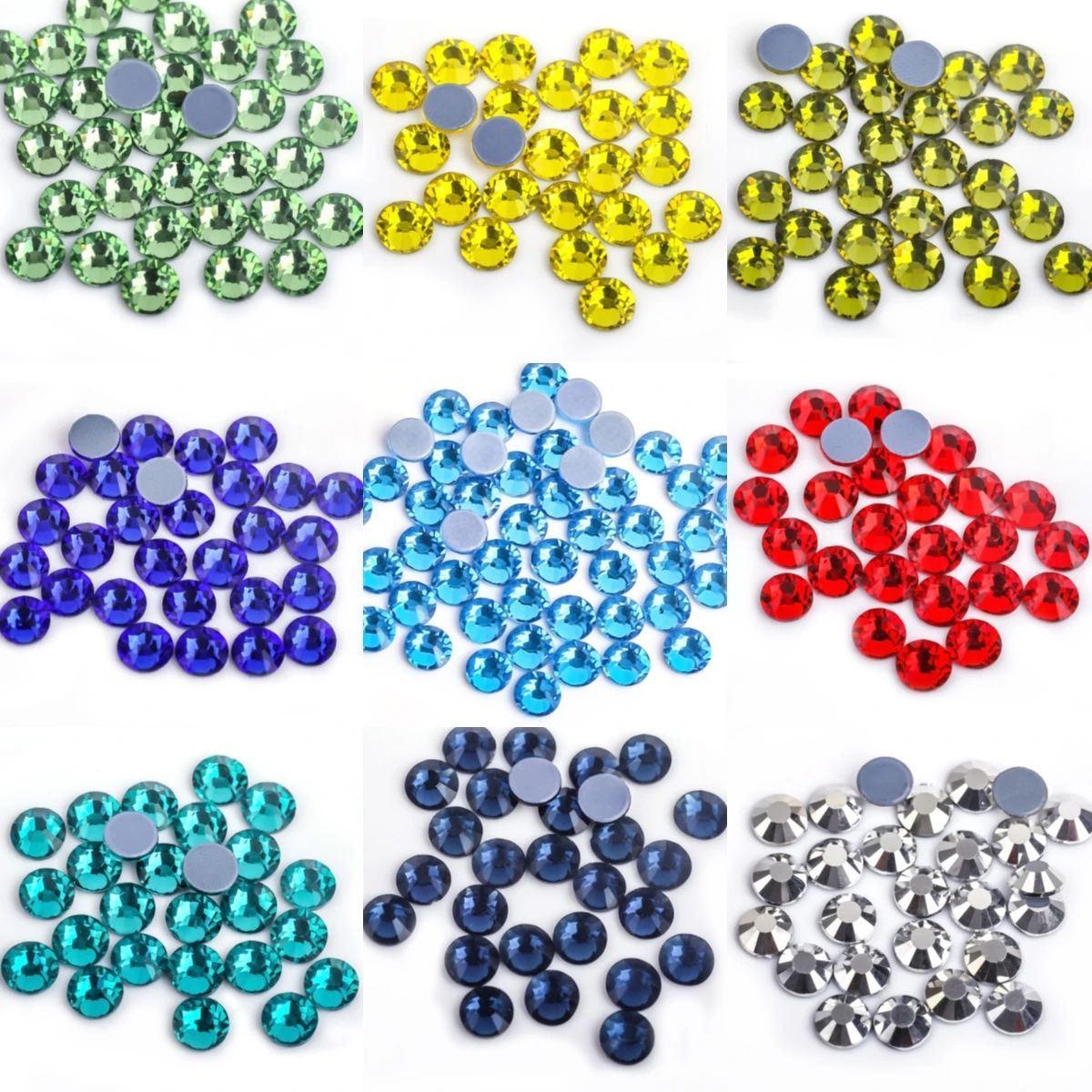 SS3-SS40 Many Colors Hotfix Rhinestones All Sizes /clear Mul
