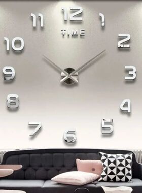 2024 Modern Design Large Wall Clock 3D DIY Quartz Clocks Fas