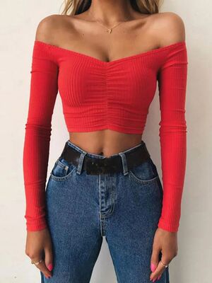 Women T-shirts sexy and club fashion female T-shirt long sle