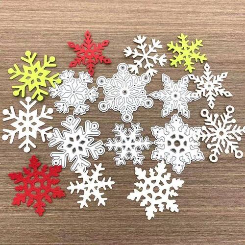 6 stylesChristmas Snowflake Metal Cutting Dies Scrapbooking