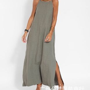 Fashion Casual tton 2025 Linen Station And Spli Independent