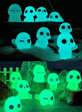 10PCS Miniatures ree Elf Baby Resin Glow At Night Micro Land