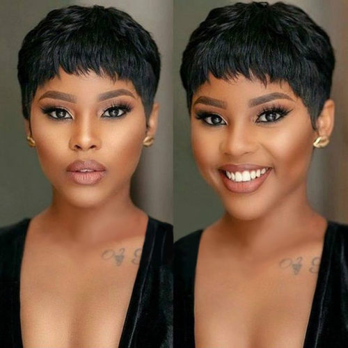 Shopee Fashion Short Hair Women Pinduoduo Temu African  Shor