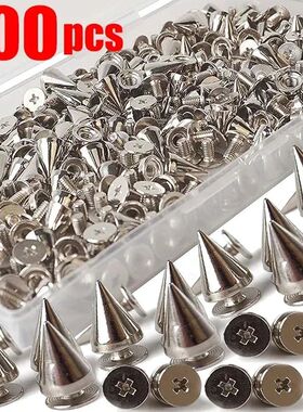 Wholesale Silver Rivets Cone Studs for Clothes Metal Spikes