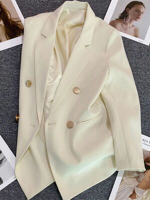Women's Suit Coat Elegant Sports Casual Blazer Korean Fashio