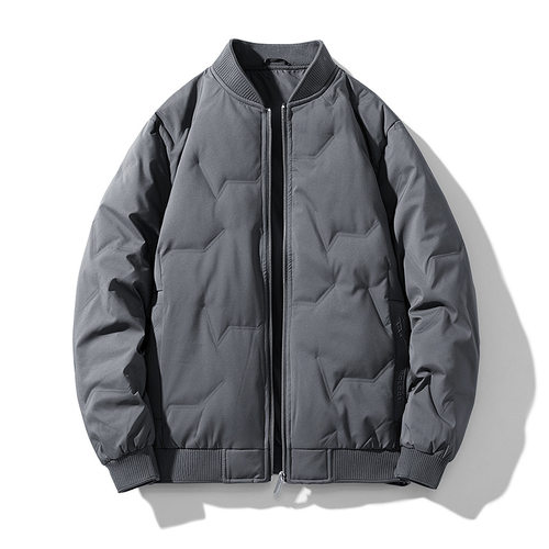 Baseball Collar Down Jacket Men's Comfortable And Warm Stand