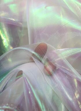 150cm*50cm designer Fluorescent Fabrics Colorful Shiny Gauze
