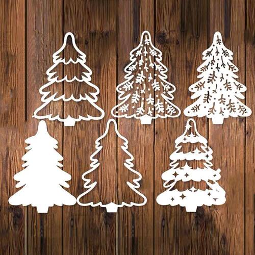 Christmas rees Metal Cutting Dies Stencil Scrapbooking Diy A