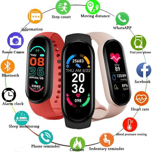 M6 Smart Bracelet Multi-Function Heart Rate Blood Pressure M