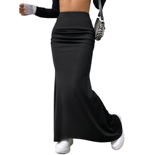 Women's Independent Station 2024 Skirt Knitted Solid Color F