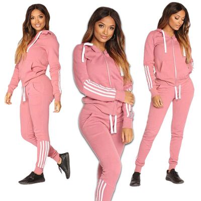 2024 Spring Autumn Women Sweatshirt Set Solid Color Casual Z