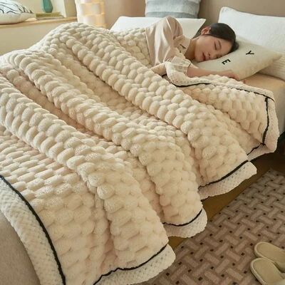 Turtle Velvet Autumn Winter Warm Sleeping Blanket Soft Comfo