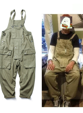 American Casual Overalls Men's Overalls Trousers Ami Khaki r