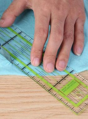 1PCS Acrylic Patchwork Aligned Ruler Transparent Student Dra