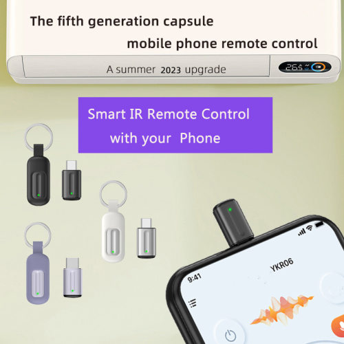 2024 Upgraded 5s Capsule Universal Remote Control Red Mobile