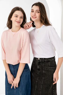 AS 2024 summer woman boxy Tee loose desigh lady clothing 95%