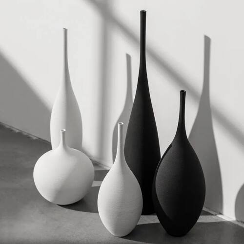 Minimalist Handmade Art Zen Vase Ceramic Decoration Living R