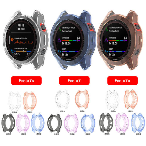 Suitable For Garmin Fenix7/7pro Transparent Protective Case