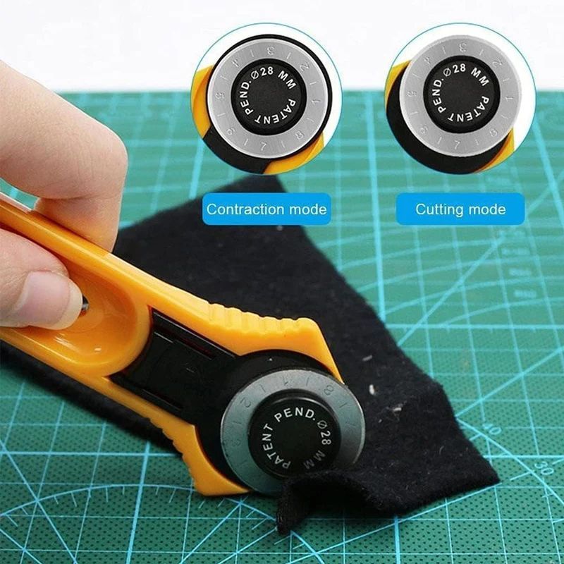 28/45mm Rotary Fabric Cutter For Fabric Card Paper Sewing Qu