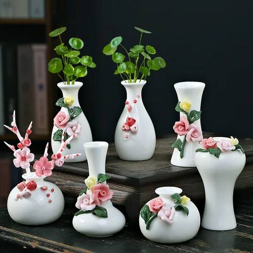 Handmade Flower Vases Ceramic Hydroponic Mini Flower Inserte