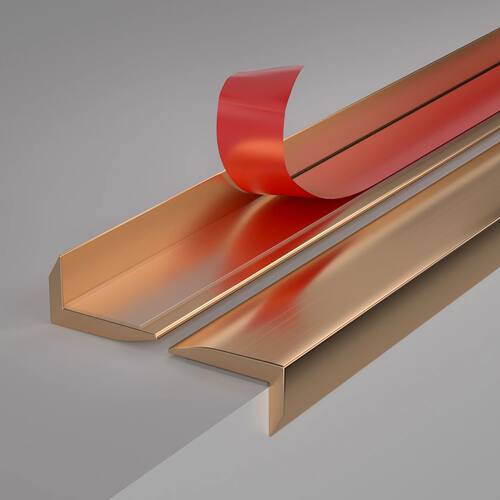 10 Sheets Metal L-shaped Protective Wall Corner Strip Right