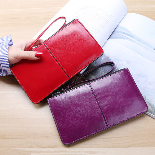 Daifazier Zipper Wallet Long Clutch Clutch Women's Multi-car