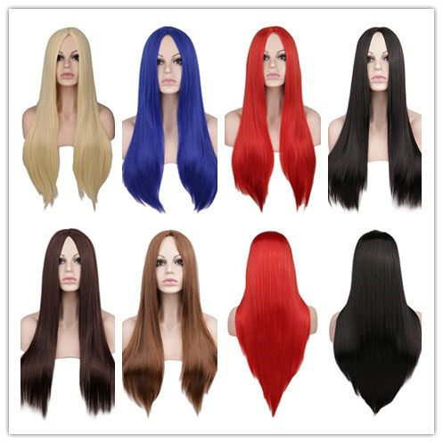 Women's Long Straight Middle B High Temperature Silk Fashion