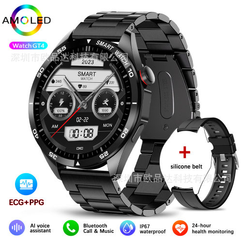 E-commerce Hw58 Smart Watch Gt4pro Bluetooth Call Watch Ecg+