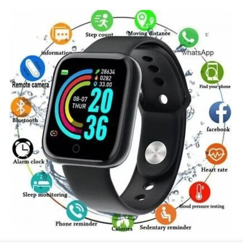 Y68 Smart Watch To Measure Heart Rate, Blood Oxygen And Bloo