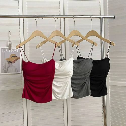 Women's Sleeveless Top Tank Underwear Fitted Camisole Sexy S