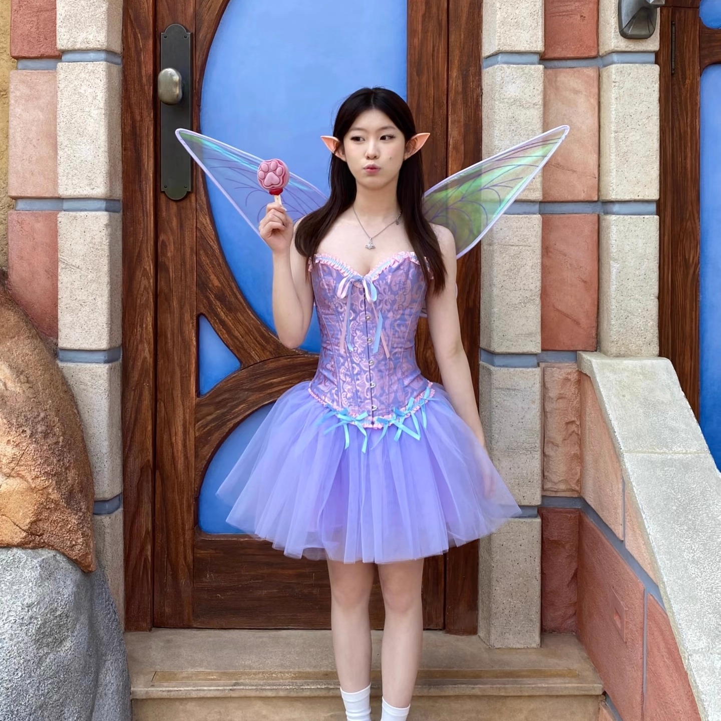 万圣节小叮当cos服装小精灵翅膀