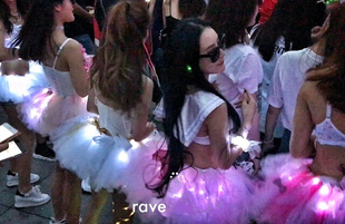tutu裙LED发光蓬蓬裙子RAVE电音节蹦迪裙EDM酒吧夜店派对百搭