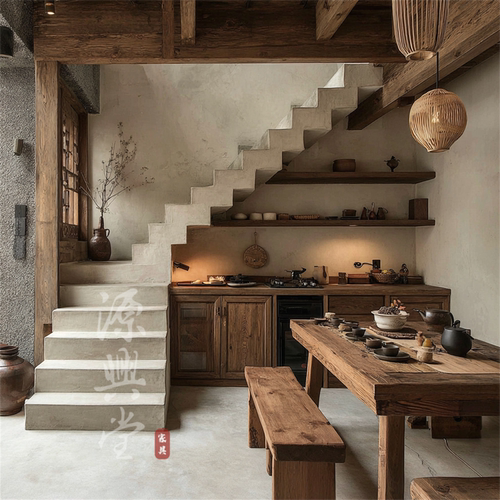 茶室会所别墅全屋整装定制实木家具专业定制高端禅意茶室家具套装