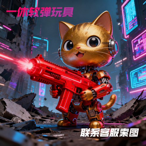 金小猫海绵软弹发射器精准玩具