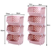 hộp đựng đồ nghề bằng sắt Cửa hàng bách hóa Tân Cương Giỏ lưu trữ nhà bếp Giỏ có thể xếp chồng lên nhau Hộp lưu trữ Hoàn thiện nhiều lớp rau trái cây Giỏ nhựa - Trang chủ túi vải đựng đồ cỡ lớn
