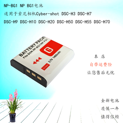 适用索尼NP-BG1相机电池DSC-H50 H10 H20 W210 W220 WX1 W170 H50